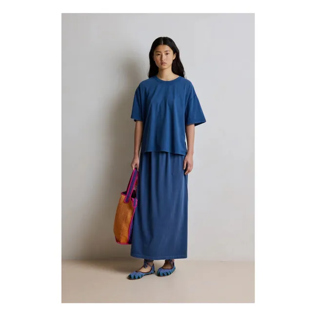 Ambre Cotton T-shirt | Navy blue