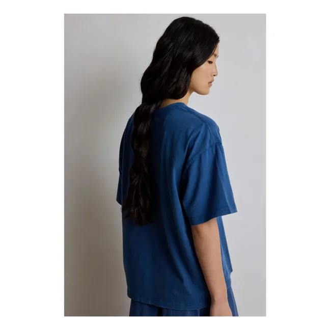 T-Shirt Amber Baumwolle | Navy
