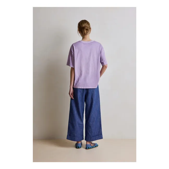 Camiseta de algodón Amber | Lila