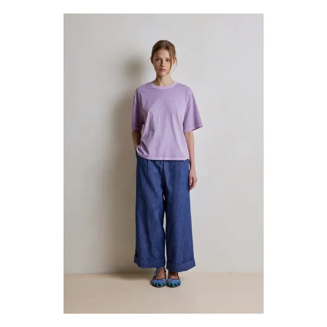 Ambre Cotton T-shirt | Lilac