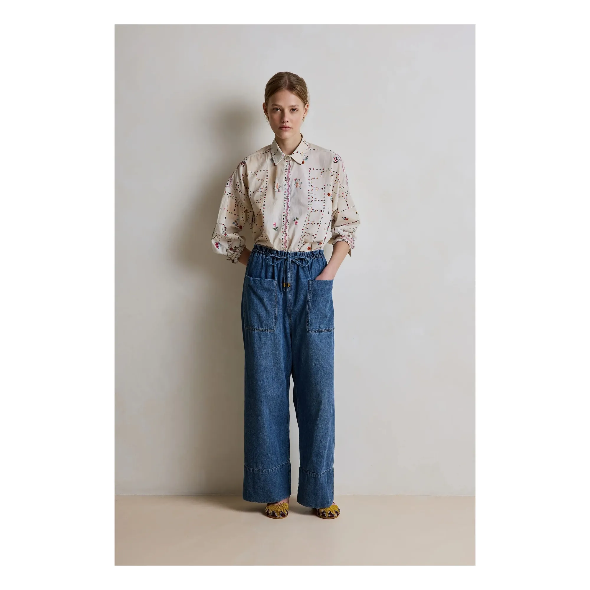 Hod Navy Blue Babakar Cotton Pants