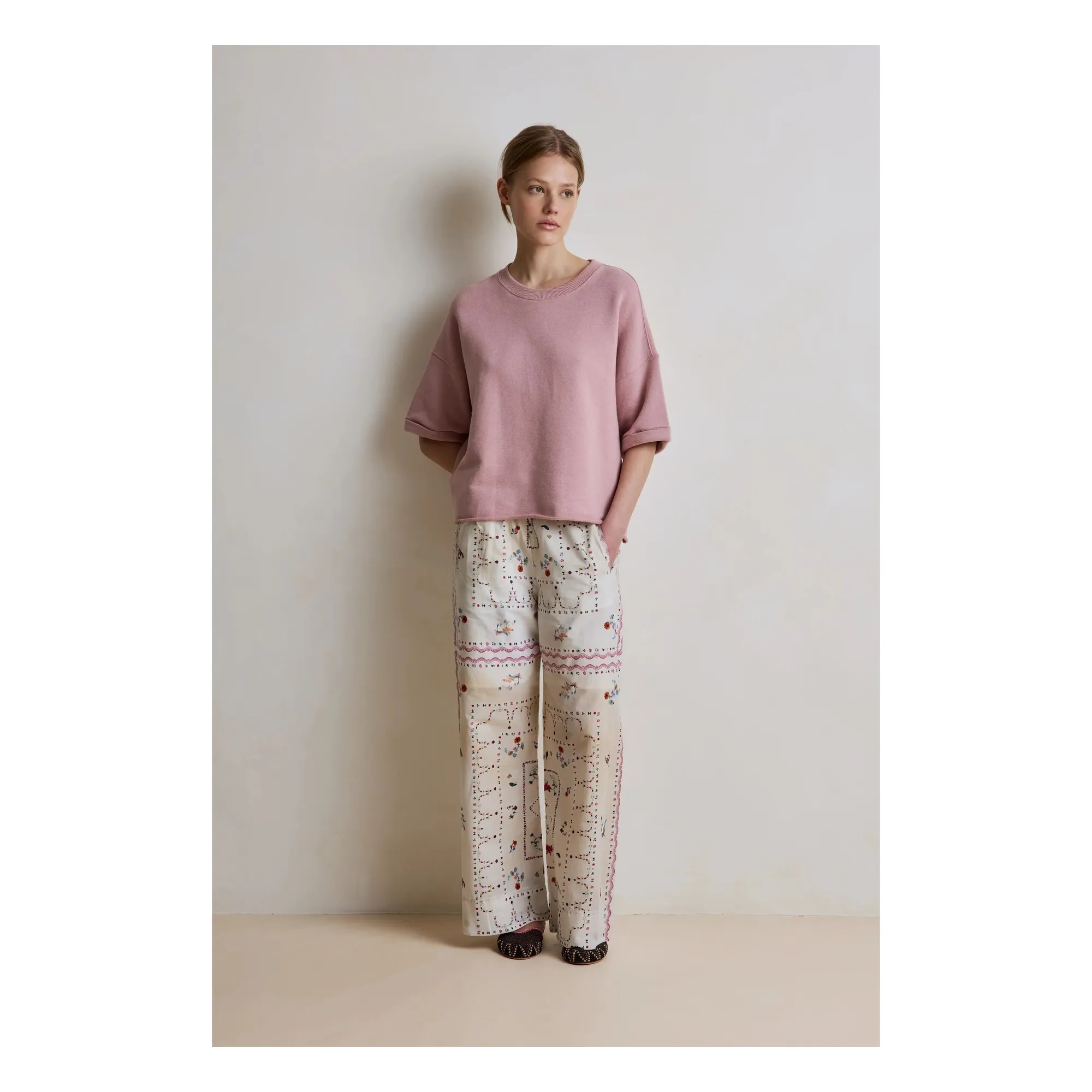 Sweat Solange Coton | Mauve- Image produit n°1