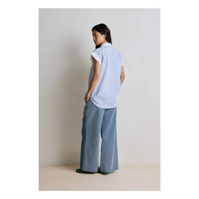 Blouse Rayures Florence Coton | Bleu