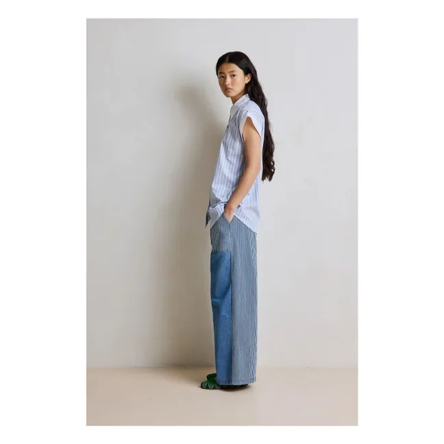 Blouse Rayures Florence Coton | Bleu
