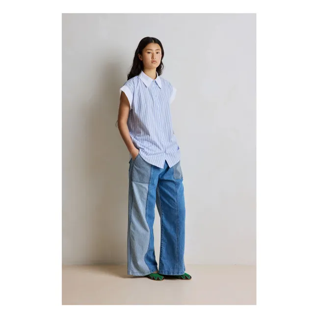 Blouse Rayures Florence Coton | Bleu
