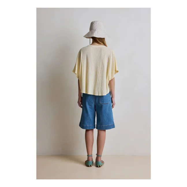 Camiseta Coralie de algodón | Crema