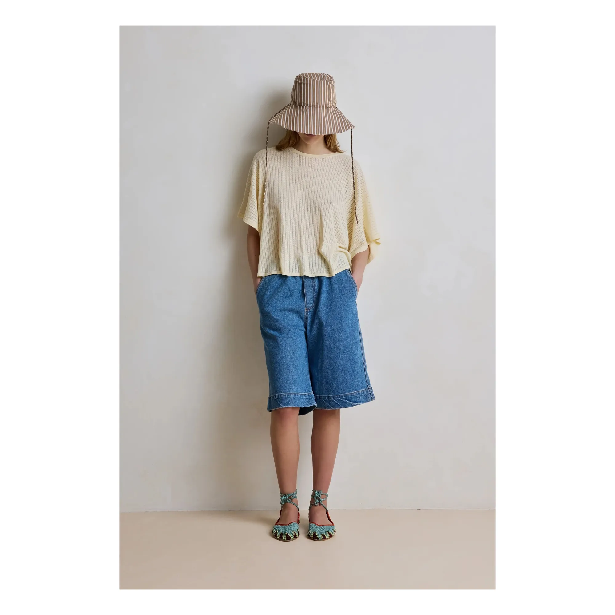 Hod - T-shirt manches courtes femme - Coton - Crème - S