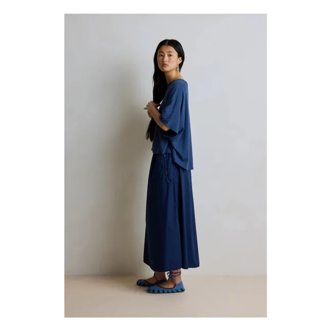 T-shirt Coralie Coton | Bleu nuit