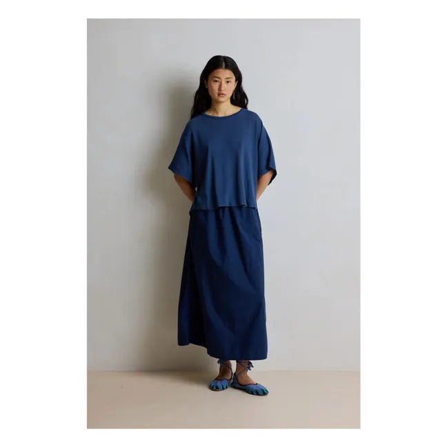 T-shirt Coralie Coton | Bleu nuit