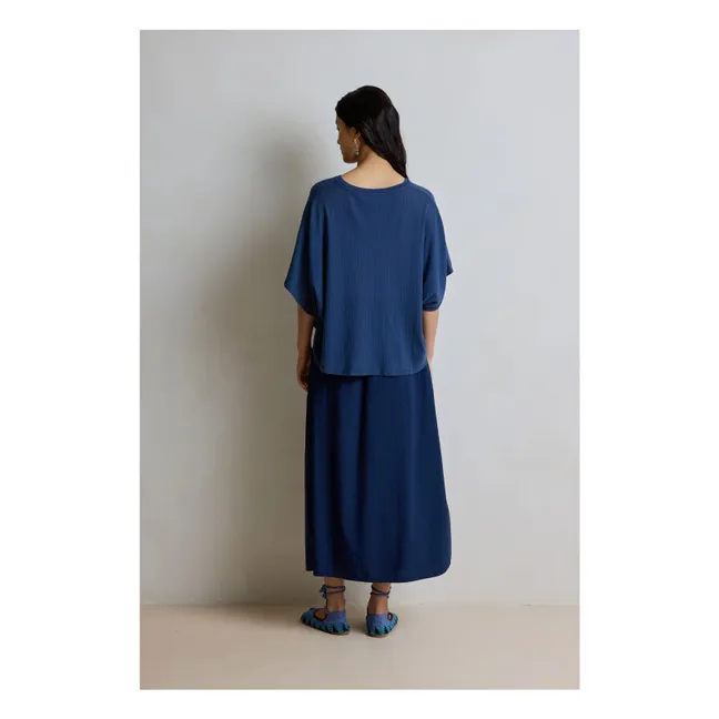 T-shirt Coralie Coton | Bleu nuit