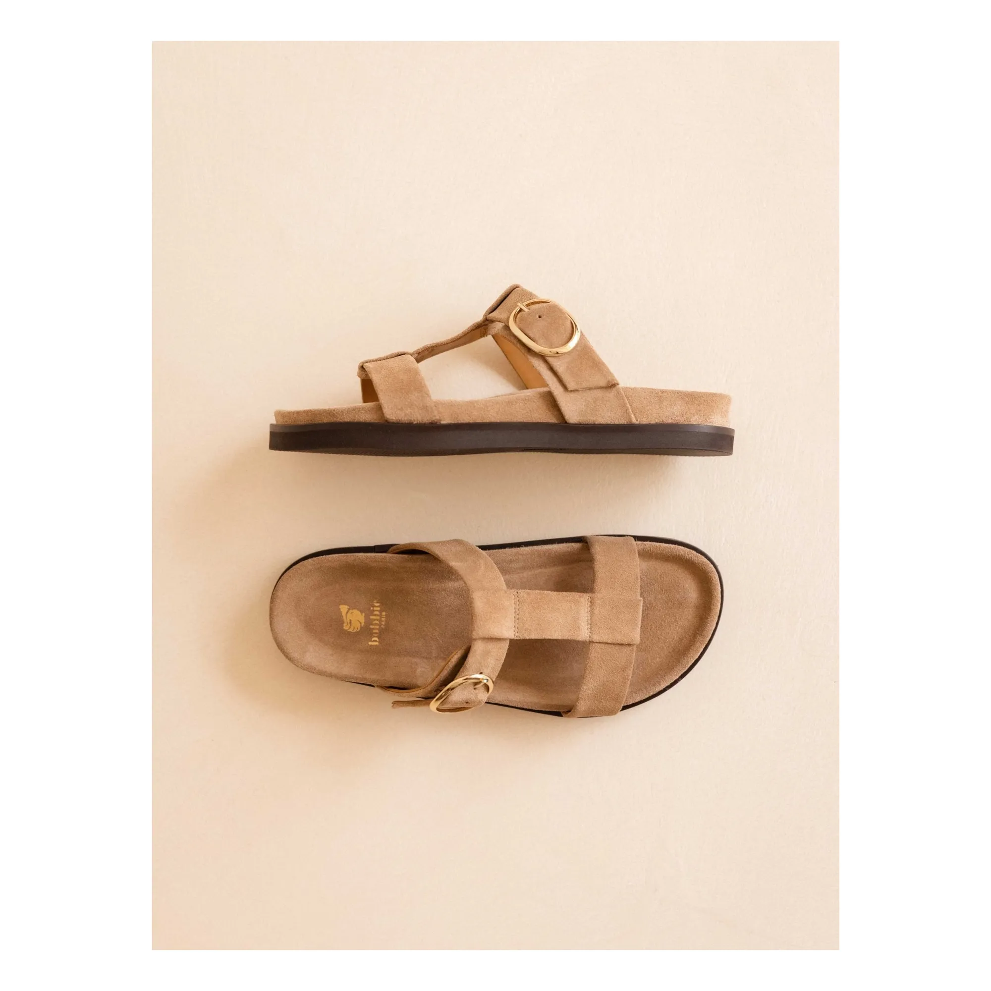 Sandales Fajar Suède | Beige- Image produit n°0