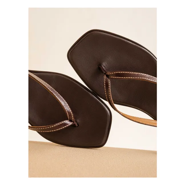 Sandales Sol Cuir | Café