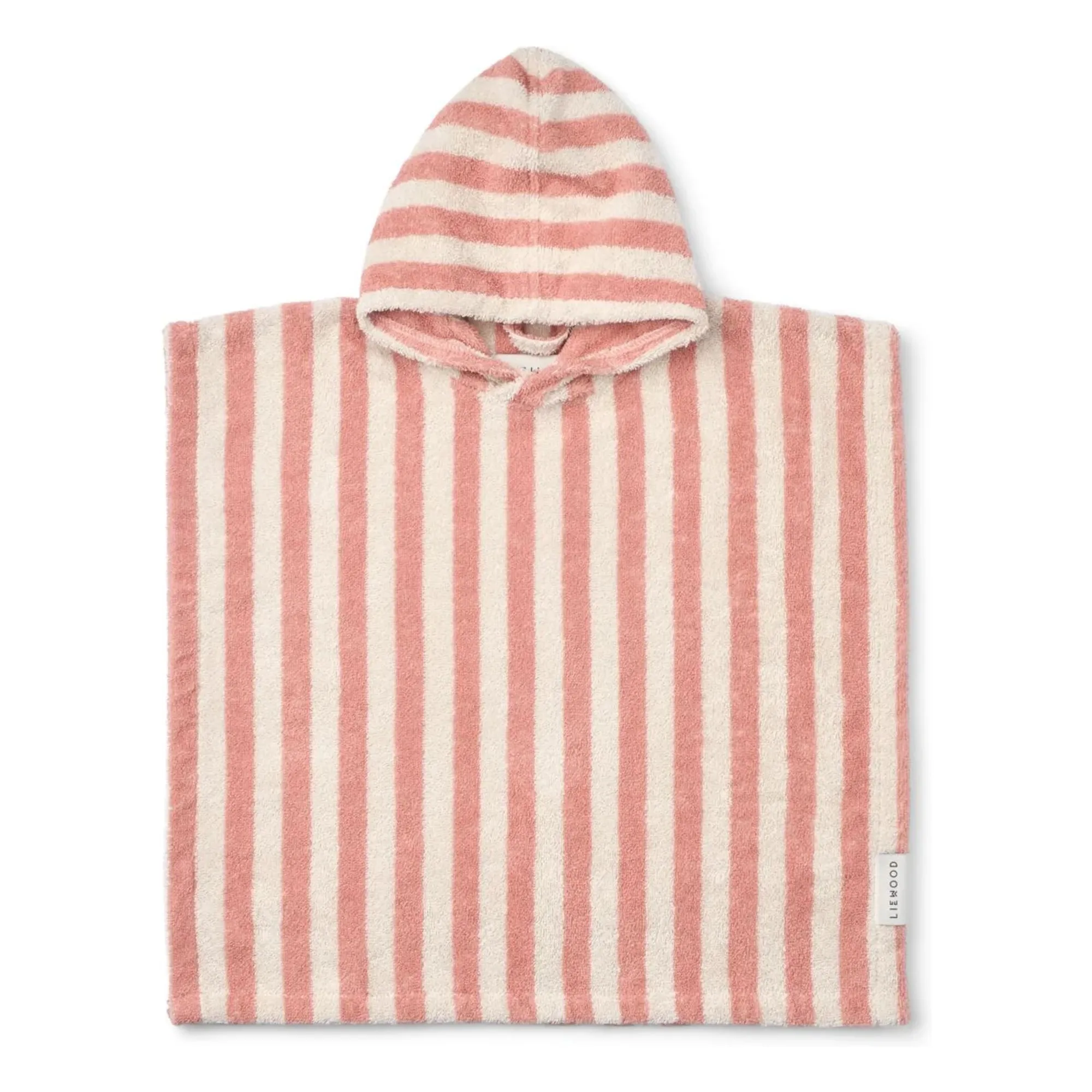 Poncho de bain Koi | Coral blush/crème- Image produit n°0