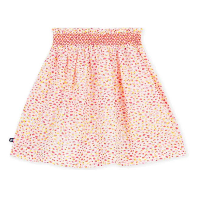 Spotted Skirt Organic Cotton | Coral