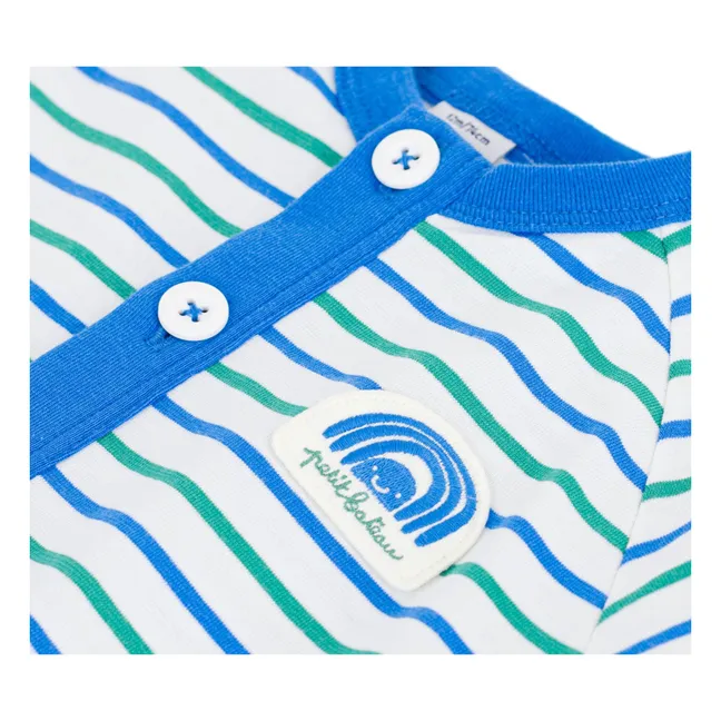 Combishort Rayée | Bleu
