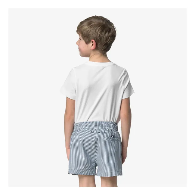 Short de Bain Hazel Beach Rayé | Bleu foncé
