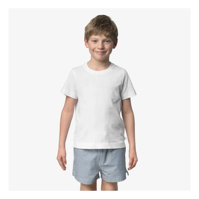 Pantaloncini da bagno a righe Hazel Beach | Blu scur