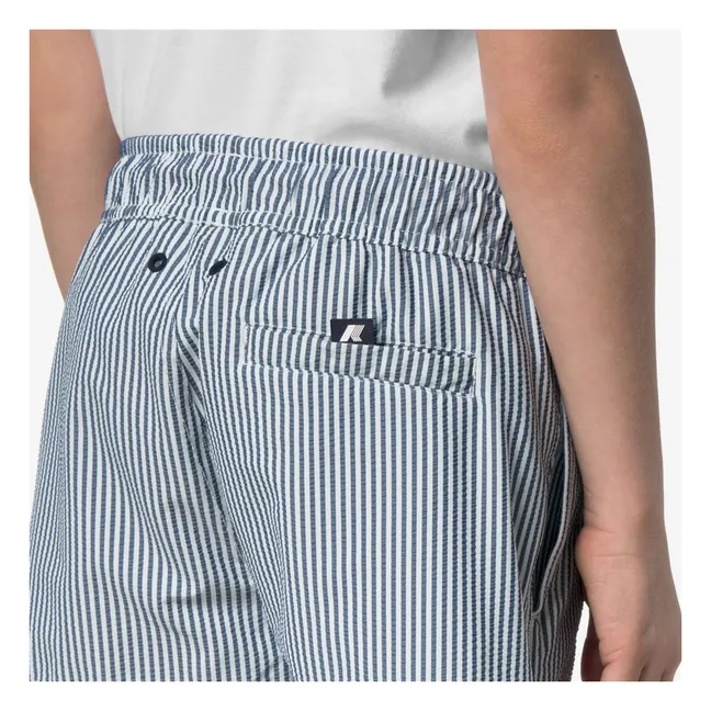 Short de Bain Hazel Beach Rayé | Bleu foncé