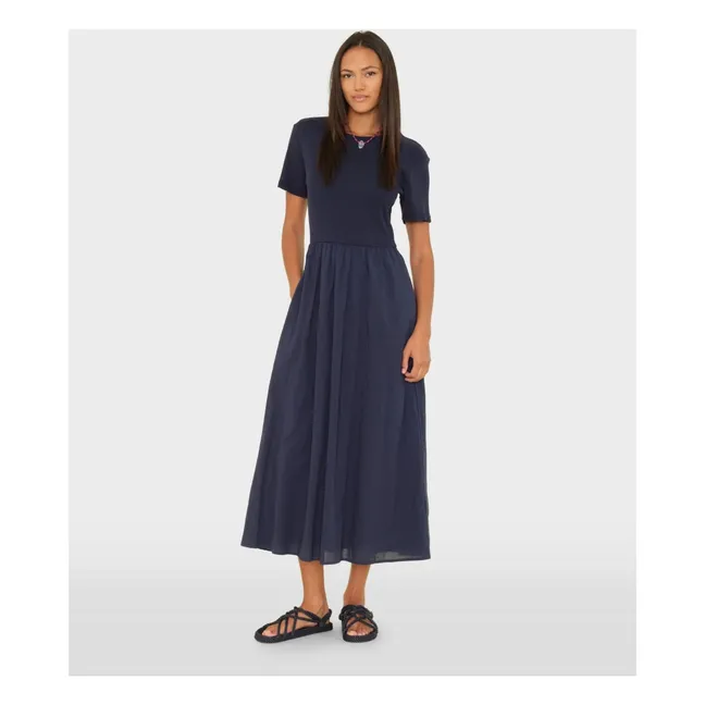 Robe Fayth Coton | Bleu nuit