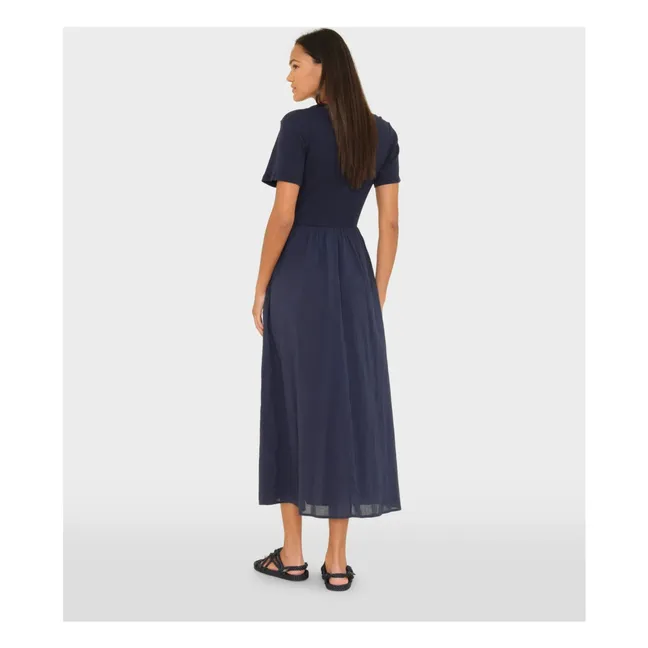 Robe Fayth Coton | Bleu nuit