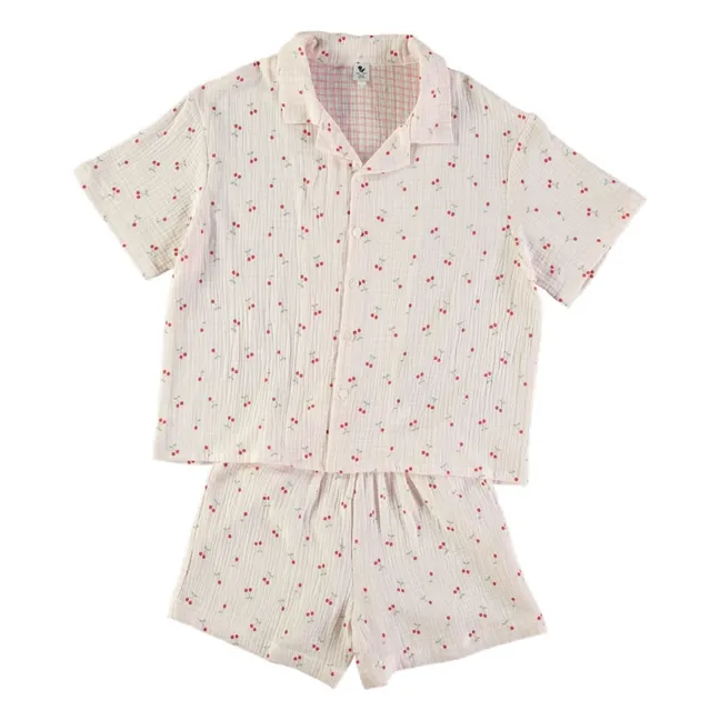 Pyjamas Cherry Organic Cotton | Ecru
