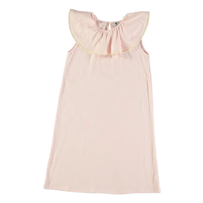 Chemise de Nuit Aline Coton Bio | Rose pâle