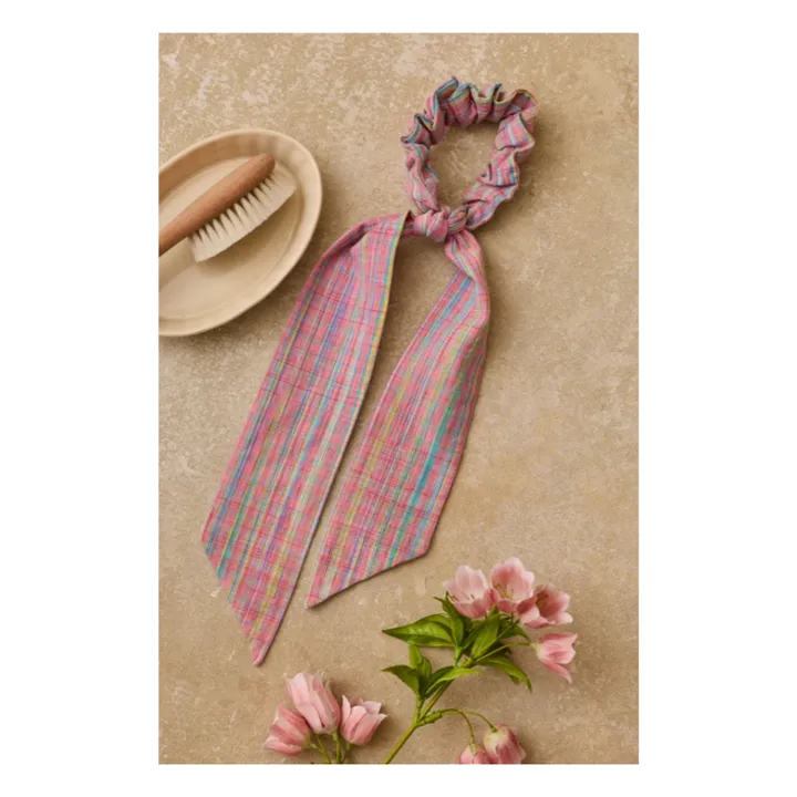 Chouchou Akimmi Carreaux | Rosa- Imagen del producto n°1