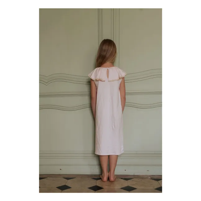 Chemise de Nuit Aline Coton Bio | Rose pâle