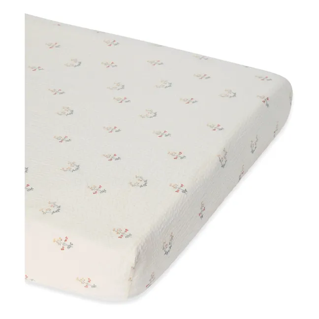 Drap-housse la Fraise | Ecru