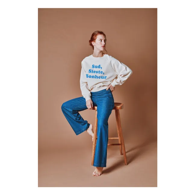 Sweat Message Coton Bio | Crème