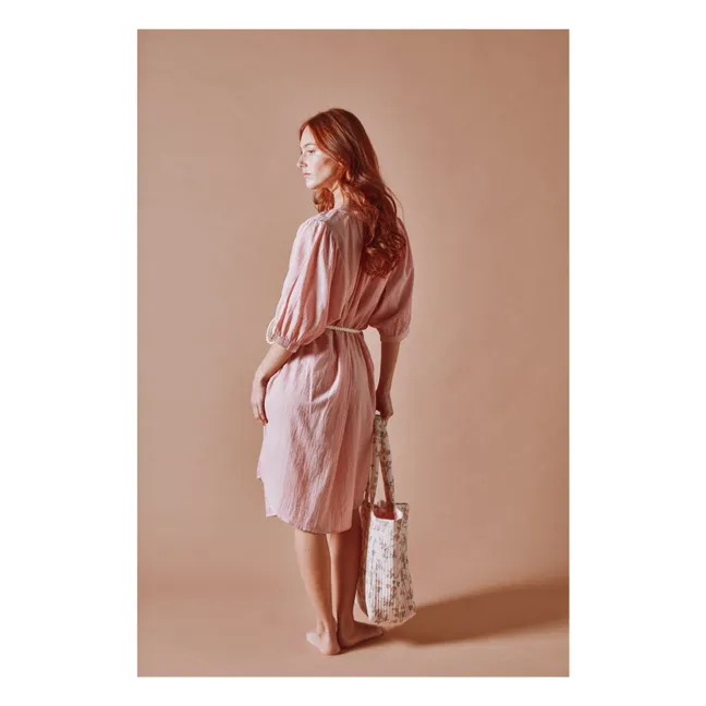 Vestido de algodón Kadhi | Rosa