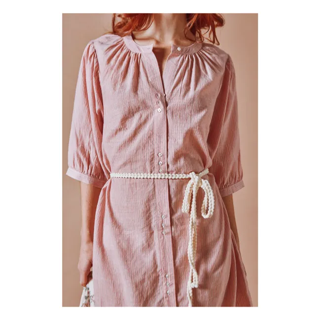 Vestido de algodón Kadhi | Rosa