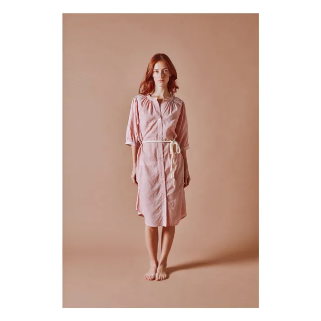Vestido de algodón Kadhi | Rosa