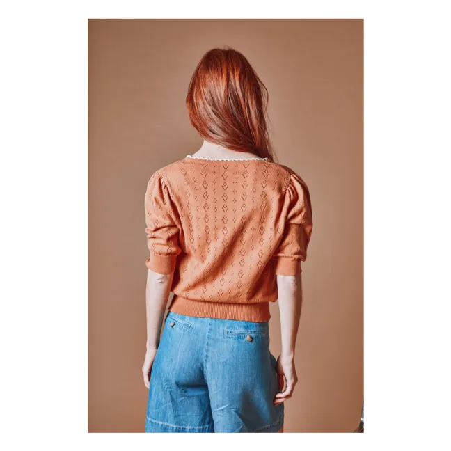 Chaqueta calada de algodón orgánico | Cannelle