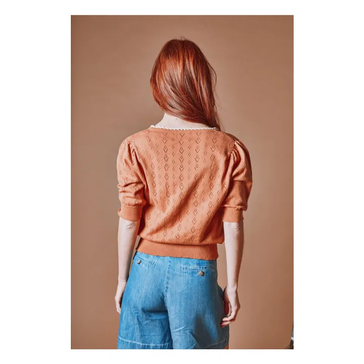 Chaqueta calada de algodón orgánico | Cannelle- Imagen del producto n°3