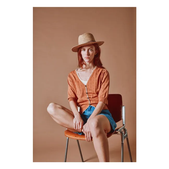 Chaqueta calada de algodón orgánico | Cannelle