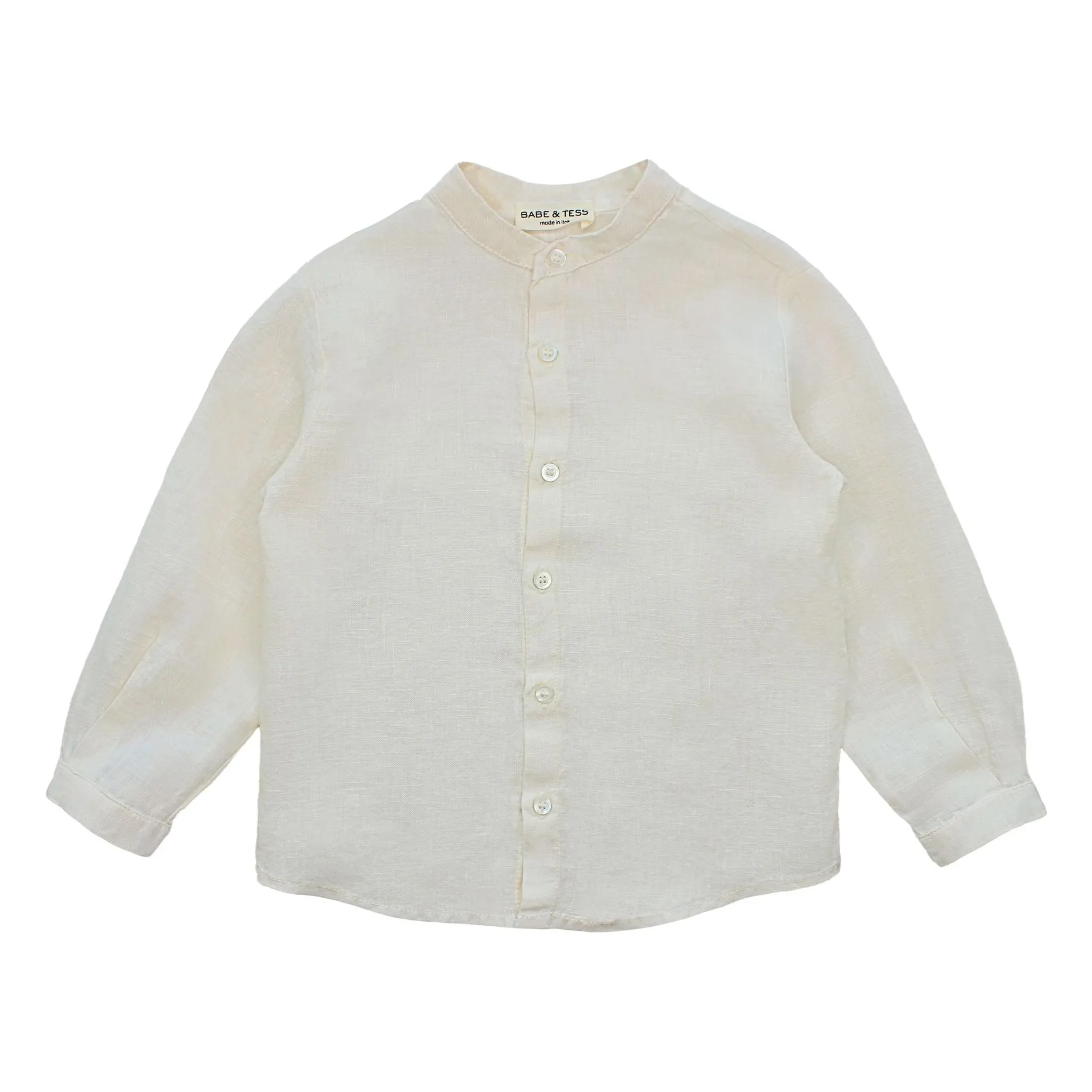 Babe & Tess Natural Coreana Linen Shirt