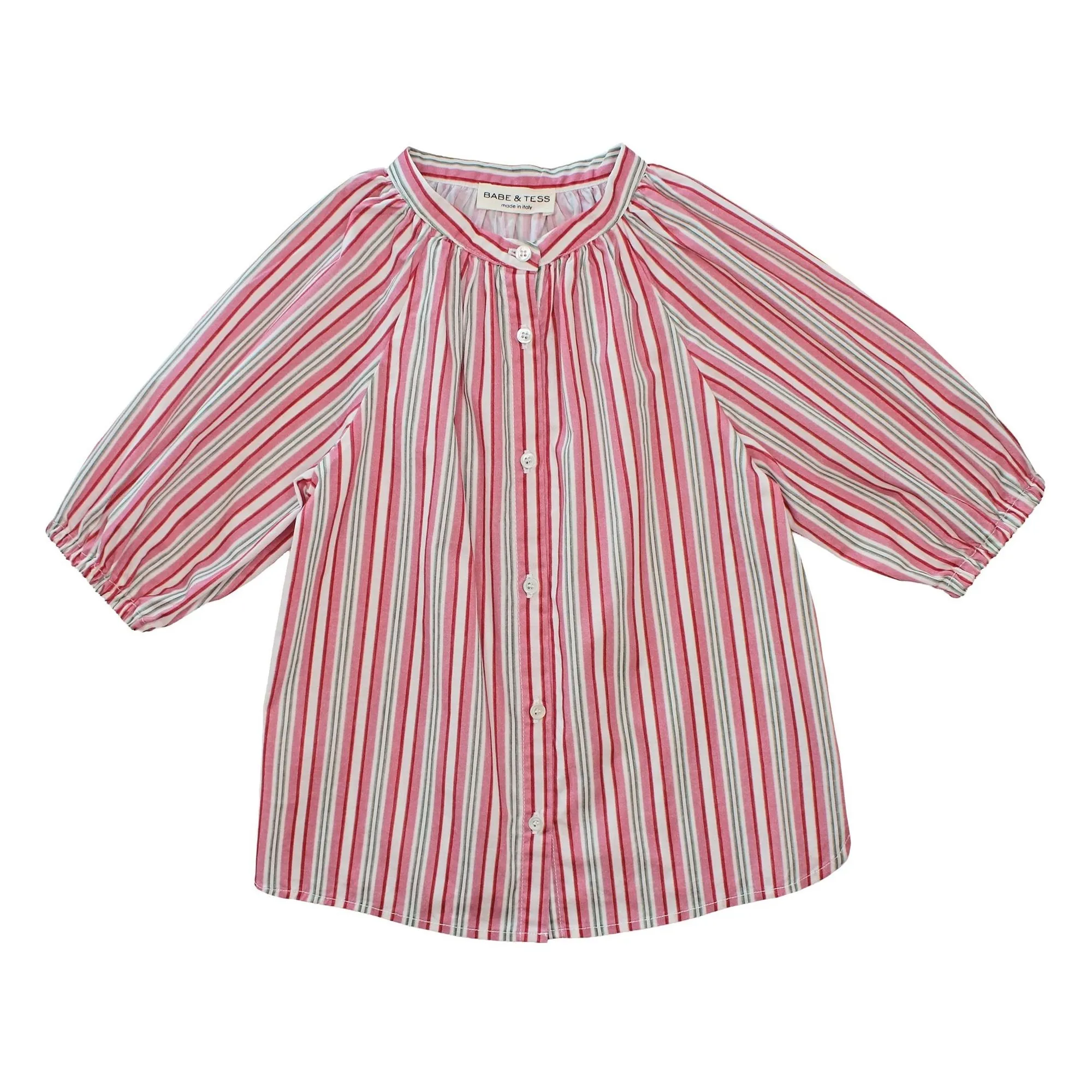 Babe & Tess Ecru Jane Striped Shirt