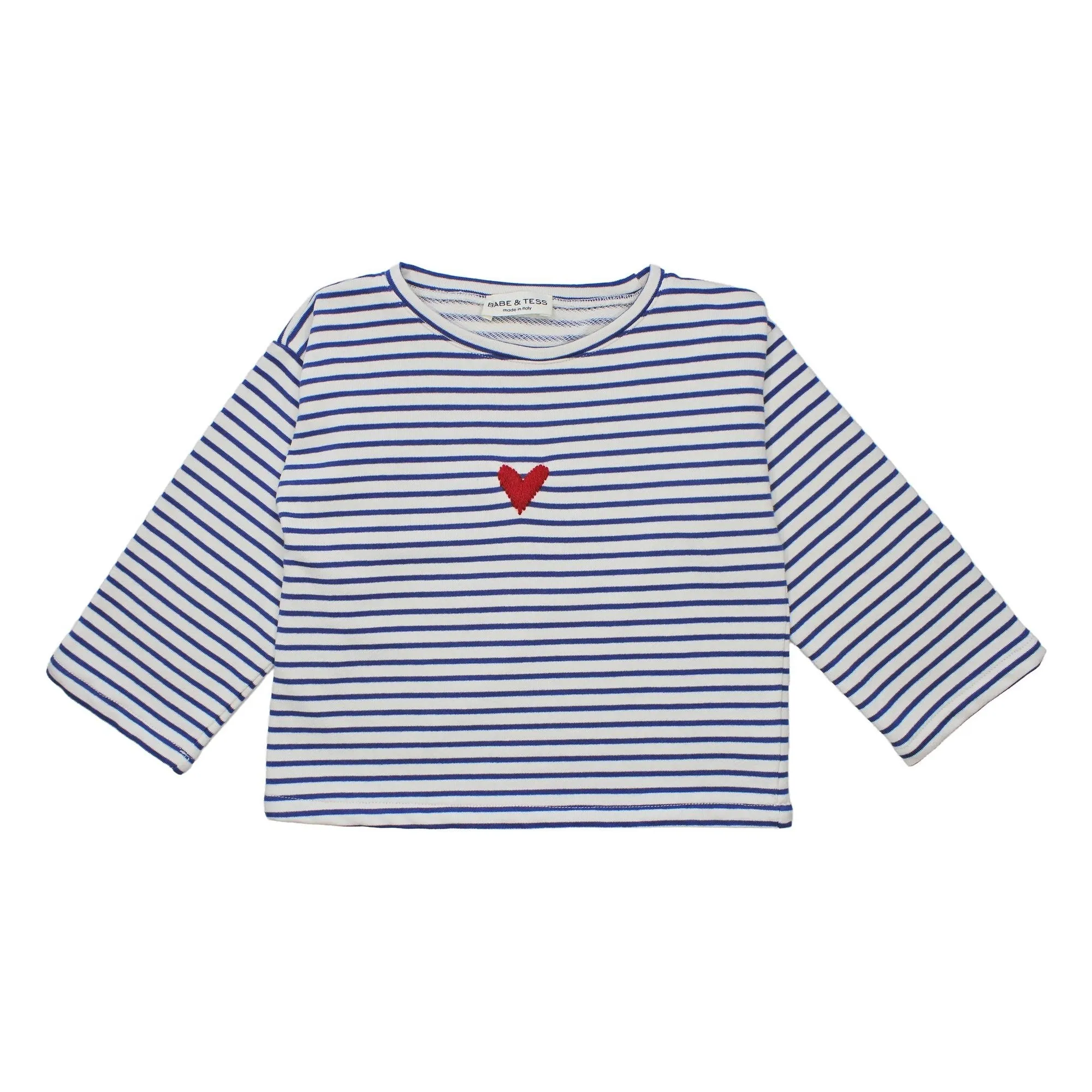 Babe & Tess Navy Blue Teresa Heart Sweater