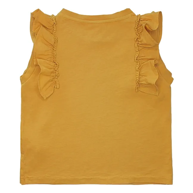 T-shirt Volants Antonella | Ocre