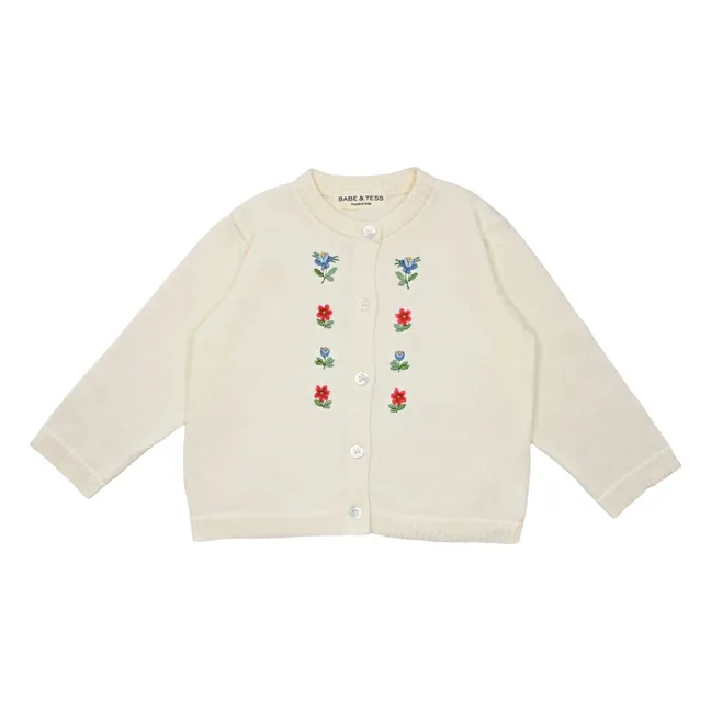 Chaleco bordado Nora | Natural