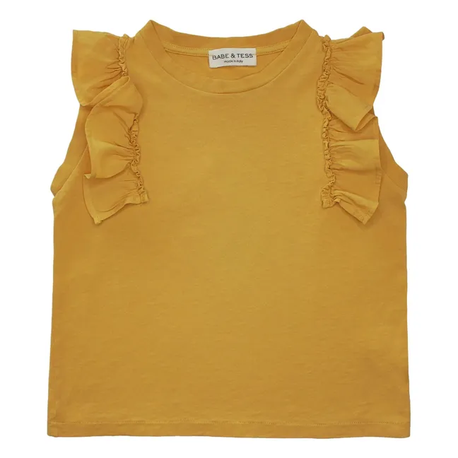 T-shirt Volants Antonella | Ocre