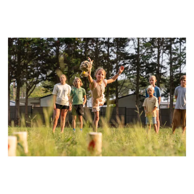 Juego de bolos con mochila