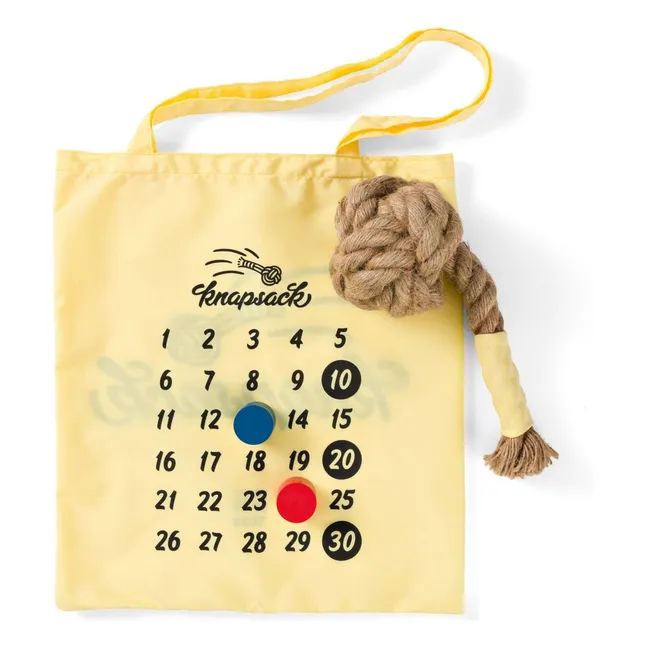 Juego de bolos con mochila