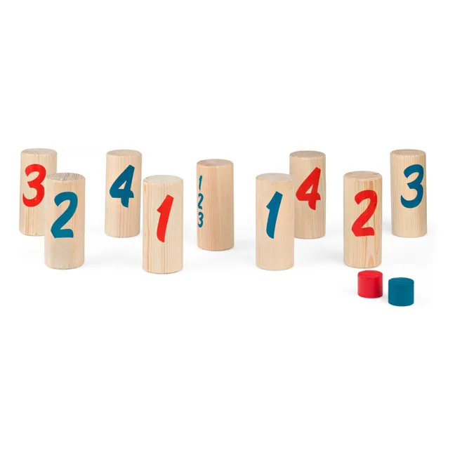 Juego de bolos con mochila