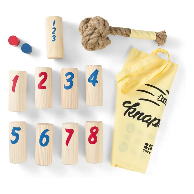 Juego de bolos con mochila