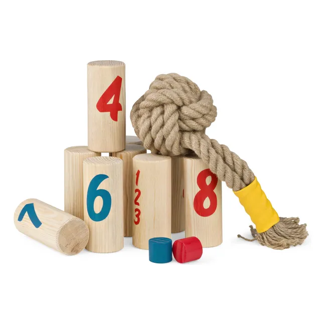 Juego de bolos con mochila