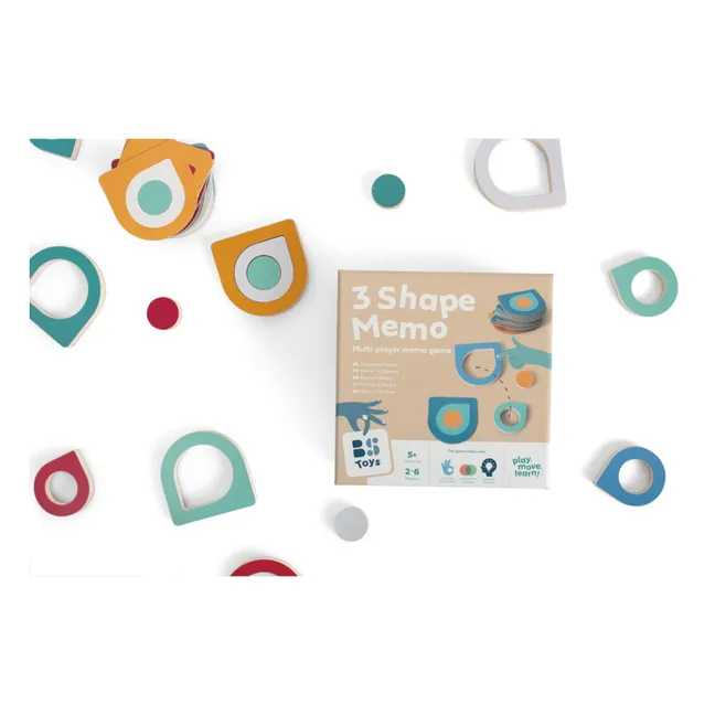 Jeu de mémo tri-formes