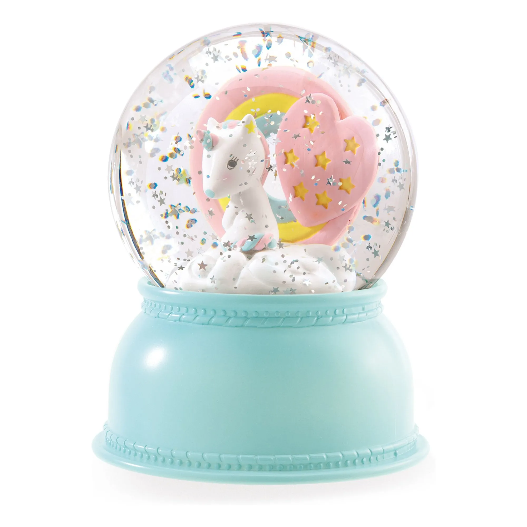 Djeco Multicoloured Unicorn Snow Globe Nightlight