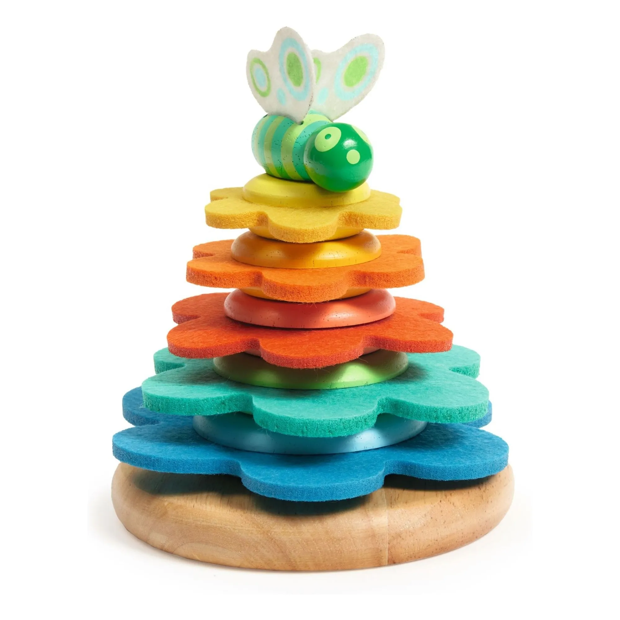 Djeco Multicoloured Butterflower Stacking Set